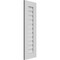 Ekena Millwork Vertical Surface Mount PVC Gable Vent: Functional, w/ 3-1/2"W x 1"P Standard Frame, 12"W x 38"H GVPVE12X3801SF - alternate 3